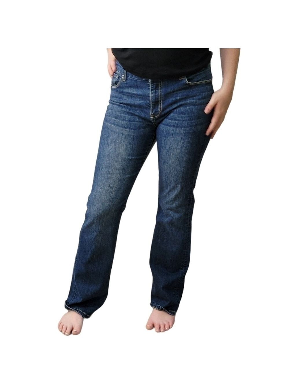 Seven7 Denim Bootcut Boyfriend Jeans Size 8 - Picture 4 of 14